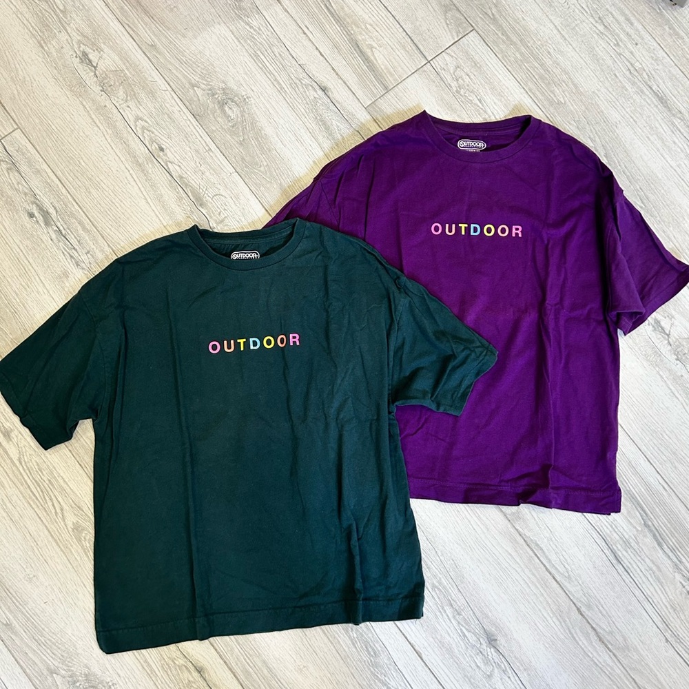 90%new Set of 2 Outdoor Products Japan unisex Tee Medium